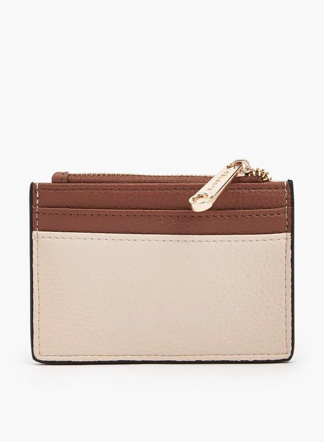 سيليست Textured Card Holder With Keyring